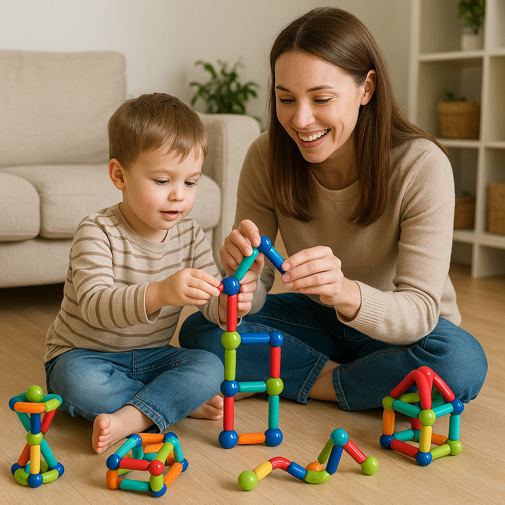 STEM Magnetic Building Sticks – Creative Building Toy for Kids (42 and 78 Pieces)