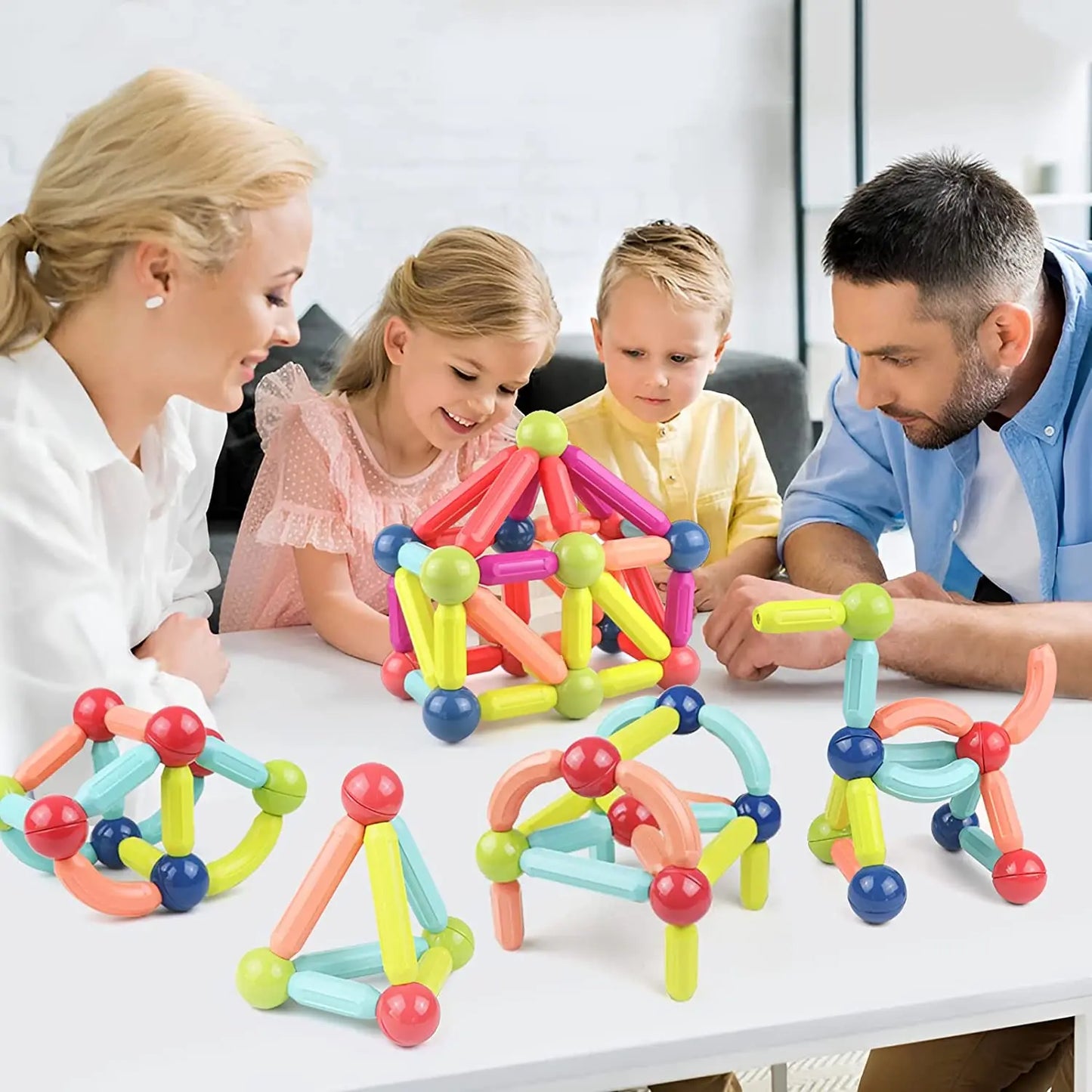 STEM Magnetic Building Sticks – Creative Building Toy for Kids (42 and 78 Pieces)